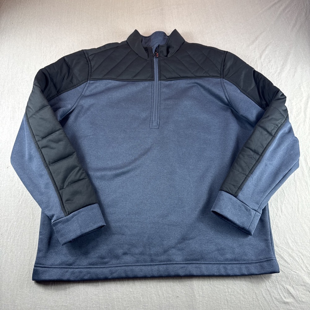 Short Par 4 Greyson SP4 Martin Pullover Mens M Quilted 1/4 Zip Golf Sweatshirt